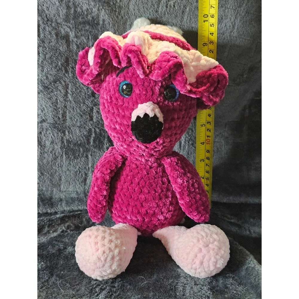 Handmade Crochet Knitted Flamingo Pink‎ 14